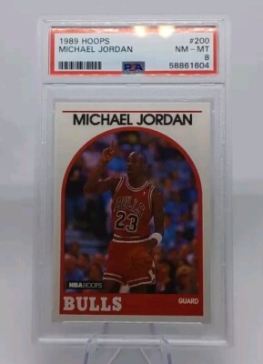 NBAカード PSA8 マイケル ジョーダン 1995-96 Hoops #21 Michael Jordan PSA 8 Graded Basketball