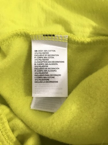 THE NORTH FACE Dayglo Green Yellow Fleece Never Stop Sweat Shorts NWT Medium - Picture 11 of 11