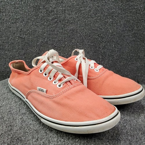 neon orange checkered vans