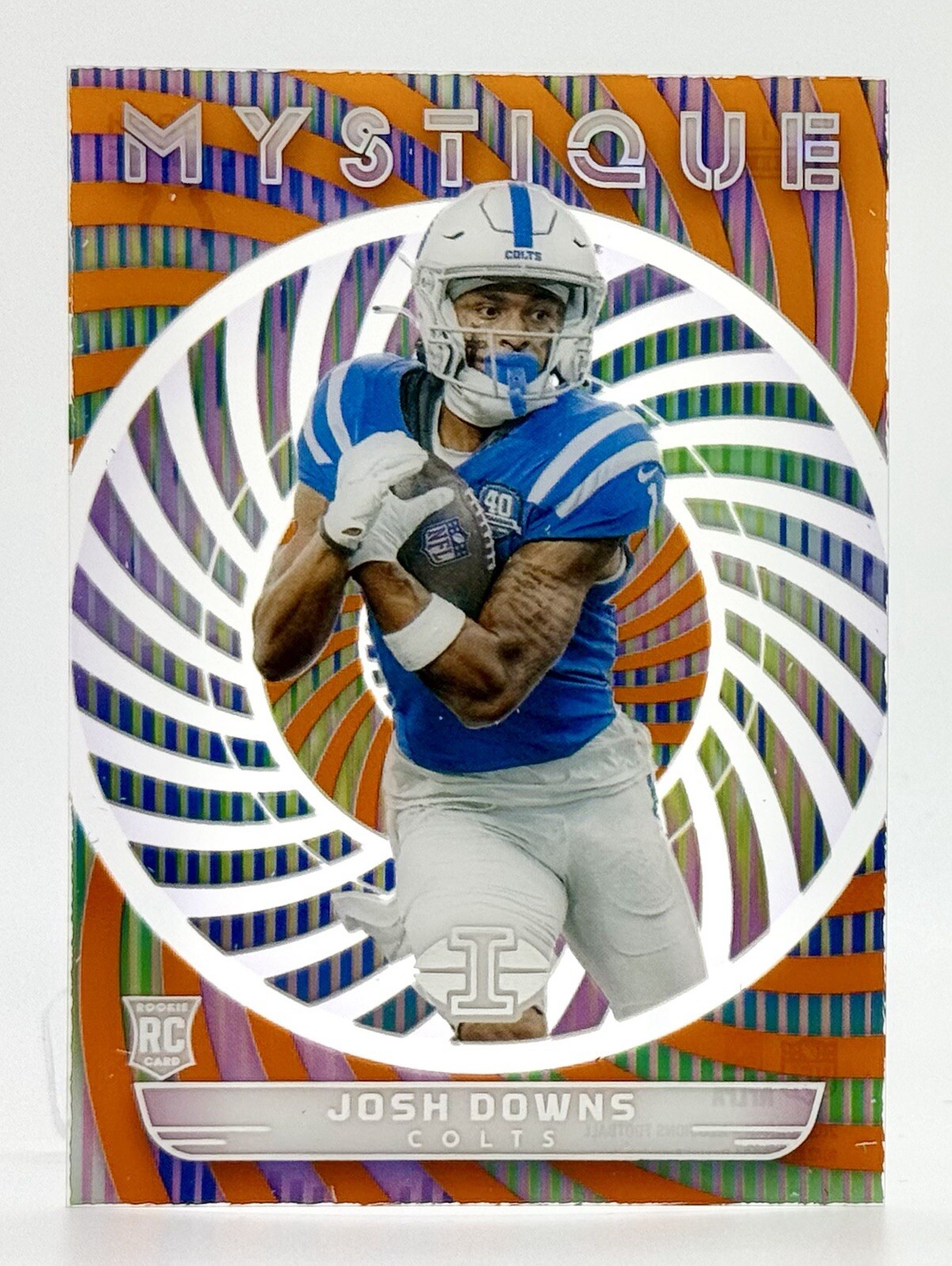 2023 Panini Illusions Mystique Orange #21 Josh Downs RC Indianapolis Colts