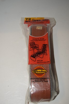 Vintage 72 Ft. Re-Web Paradise Kit for Lounge Chair Rust Color