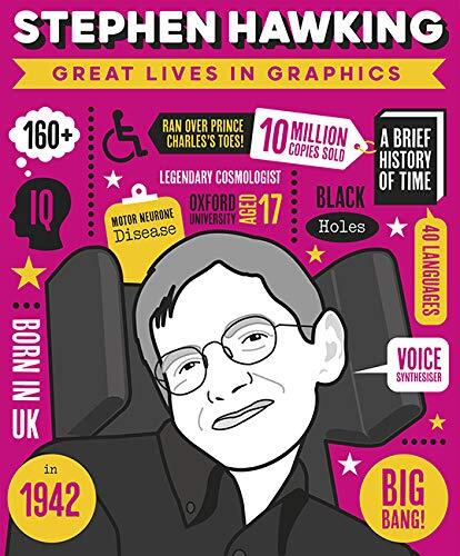 Great Lives in Graphics: Stephen Hawking. Books 9781787080645 Free Shipping**