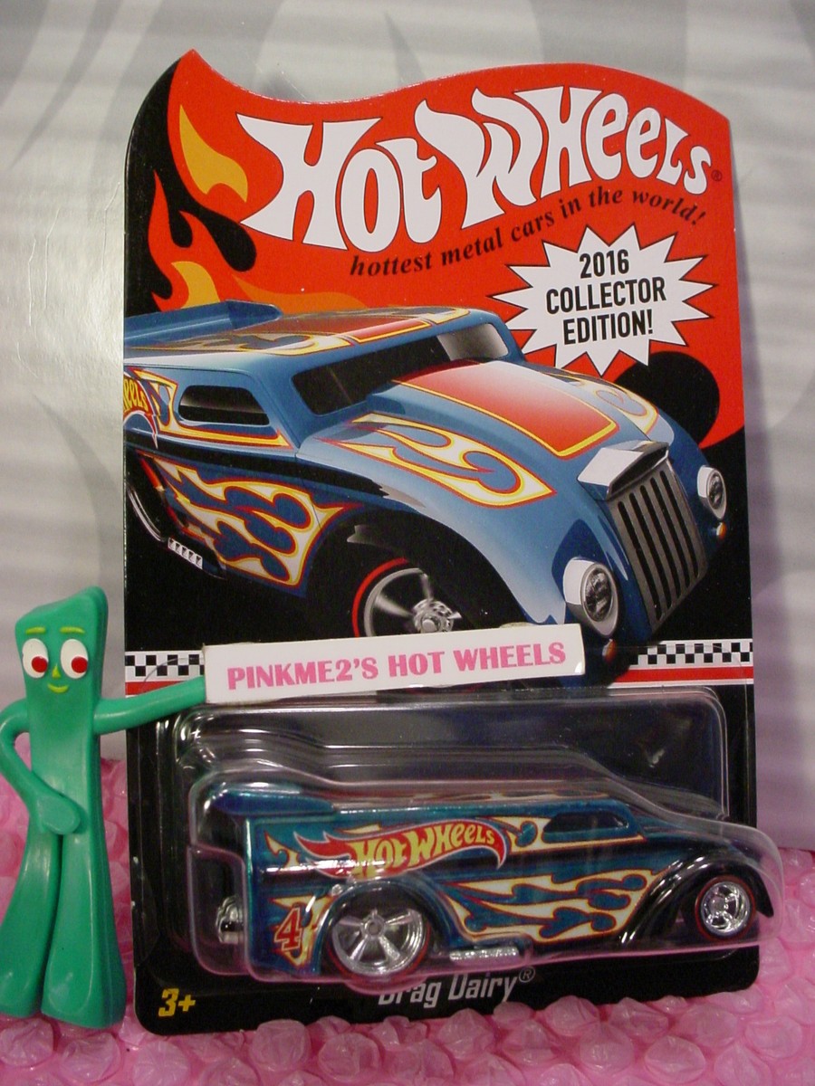 ホットウィール　DRAG DAIRY 2016 Hot Wheels DRAG DAIRY☆blue;redline real riders ☆ Toys R Us