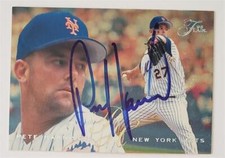 Pete Harnisch autographed baseball card (New York Mets) 1995 Fleer Flair #384