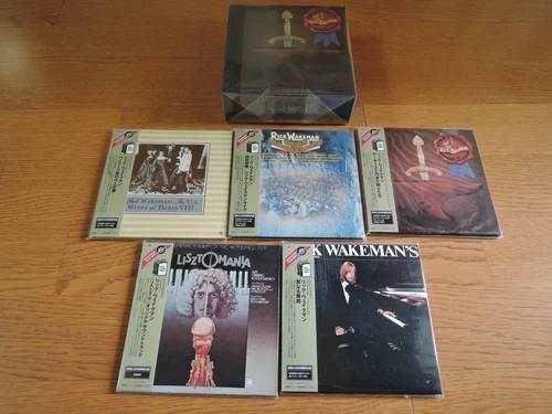 Rick Wakeman PROMO BOX + 5 Japan Mini LP CD Set  Sealed Condition Yes