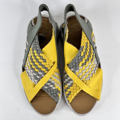 Nike Sandals Womens Air Huarache Yellow Slip On Open Toe
