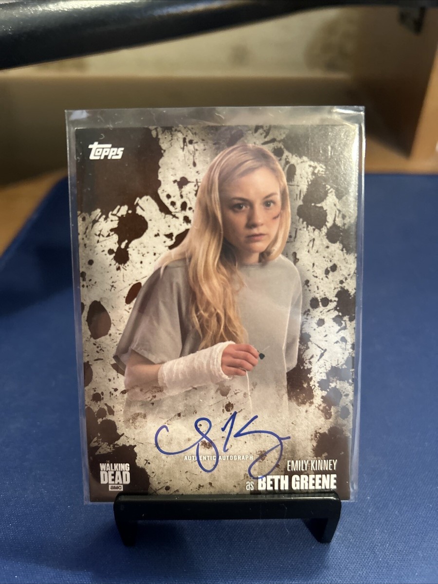 サイン入りエミリーキニーEmilyKinnyウォーキングデッドtwd Emily Kinney Signed Autograph Photo The Walking Dead 8X10