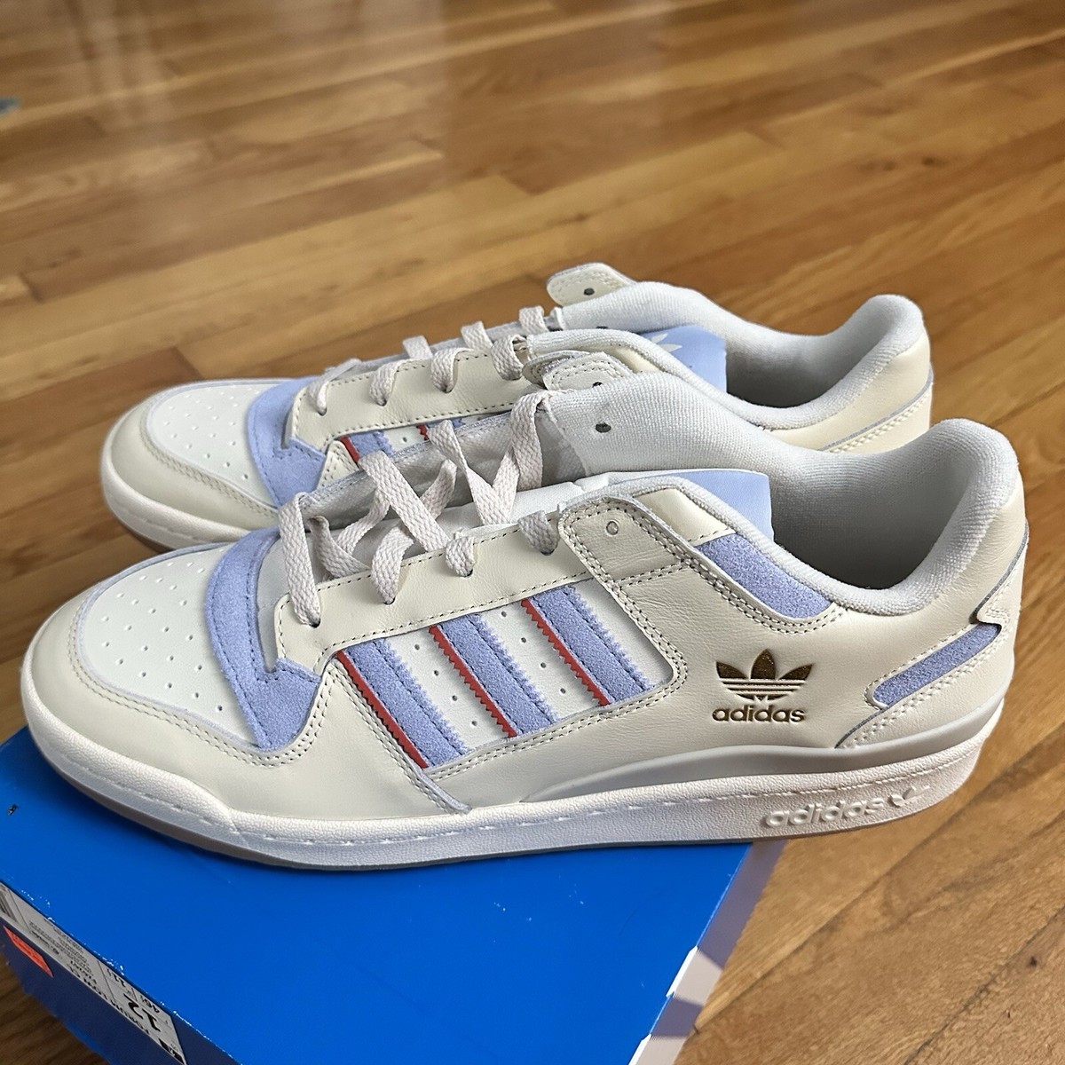 adidas Forum Classic Low Cream Blue Dawn Men's Size 12 adidas Forum Classic Low Cream Blue Dawn Men's Size 12