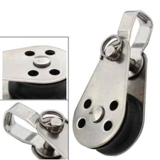 316 Stainless Steel Pulley Wheel Steel Cable Pulley Wheel Rope Kit For 2 to 8mm