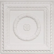 # 210 White Matte (LOT OF 12) PVC Ceiling Tiles Glue Up/Grid 2' x 2'