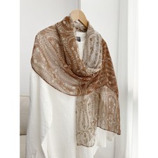  New Boutique 2025 Georgette 100 Silk Breathable Shawl Sunscreen Scarf Printing