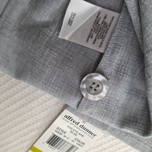 Y2K New Alfred Dunner Womens Jacket Blazer Petite Sz 14P Gray Lightweight 3/4 SL - Picture 14 of 16