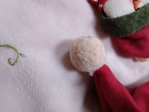 Christmas Tree Skirt Large Santa Snowman 46" VTG See Description EUC - Picture 13 of 15