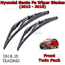 (12-18) Hyundai Santa Fe Set spazzole tergicristallo anteriori gancio 26" 14"
