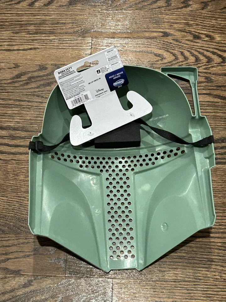 ✅ Máscara de Halloween Boba Fett Adulto Star Wars Disney Tamaño Completo JazWares Verde 💯 Foto 2 de 4