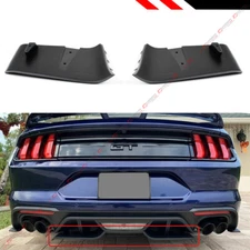 For 2018-2023 Ford Mustang GT R Style Rear Bumper Diffuser Valance Aero Foil Kit