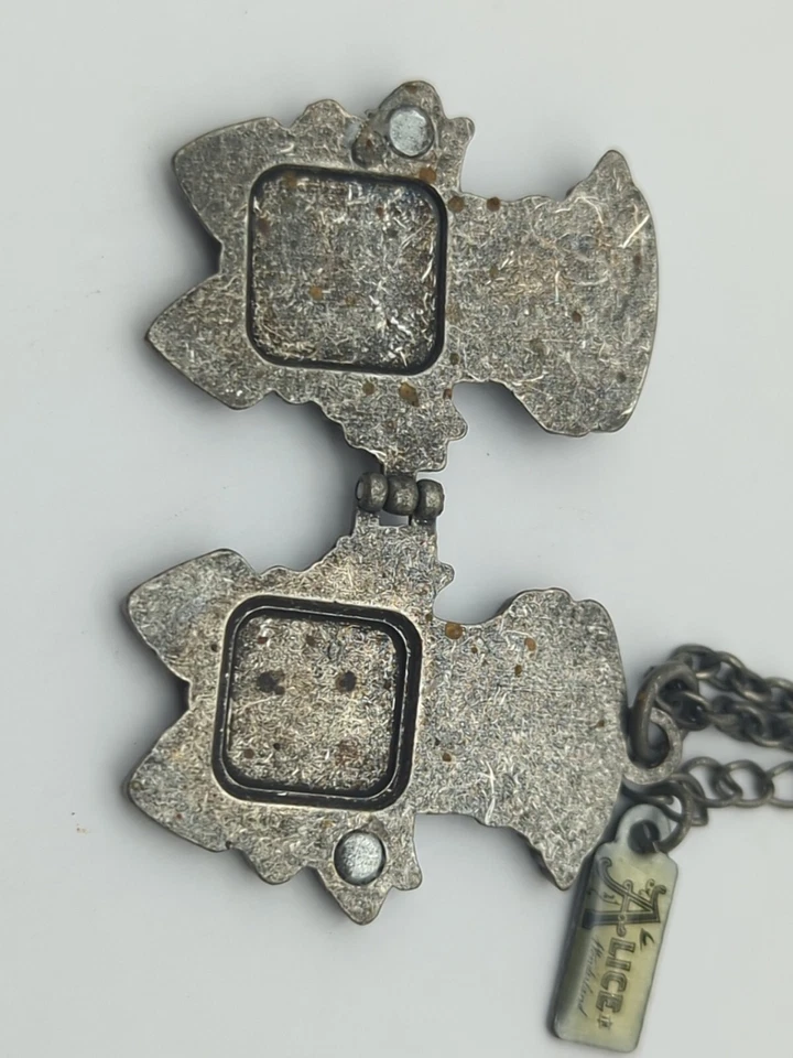 Collar de cadena vintage Disney Alicia en el país de las maravillas medallón Hetter FE426 Foto 2 de 4