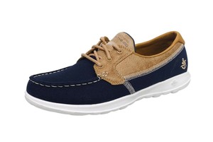 skechers gowalk lite coral boat shoe