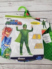Disguise PJ Masks Gekko Toddler Costume with Cape 2T - NEW