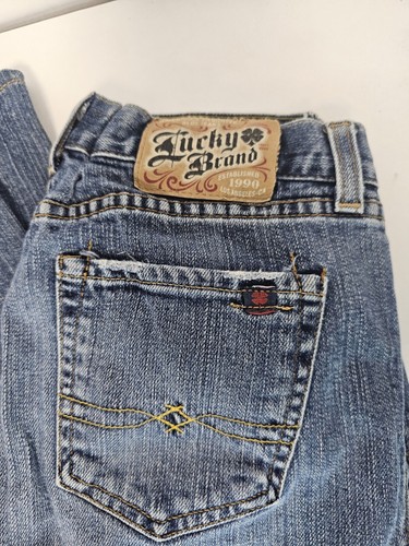 lucky brand dungarees 6/28 long blue jeans - Picture 2 of 5