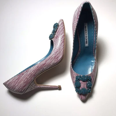 Manolo Blahnik Pump Striped Heels for Women for sale | eBay