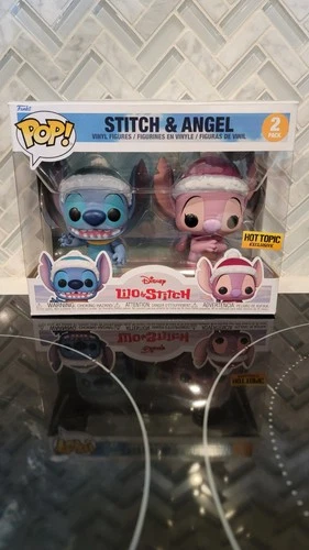Funko Pop Disney Lilo & Stitch 2Pac Stitch & Angel HotTopic Exclusive Small Dent