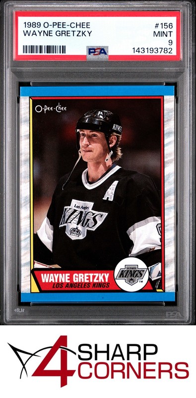 1989 O-PEE-CHEE #156 WAYNE GRETZKY KINGS HOF PSA 9