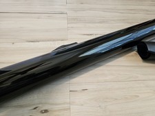 JET BLACK SHEEPSKIN LAMBSKIN LEATHER HIDE PANEL,SHEET,SQUARE,12x12 PATENT GLOSSY