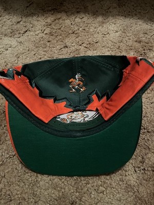 Miami Hurricanes Vintage Jagged Edge Hat Drew Pearson 90s SnapBack