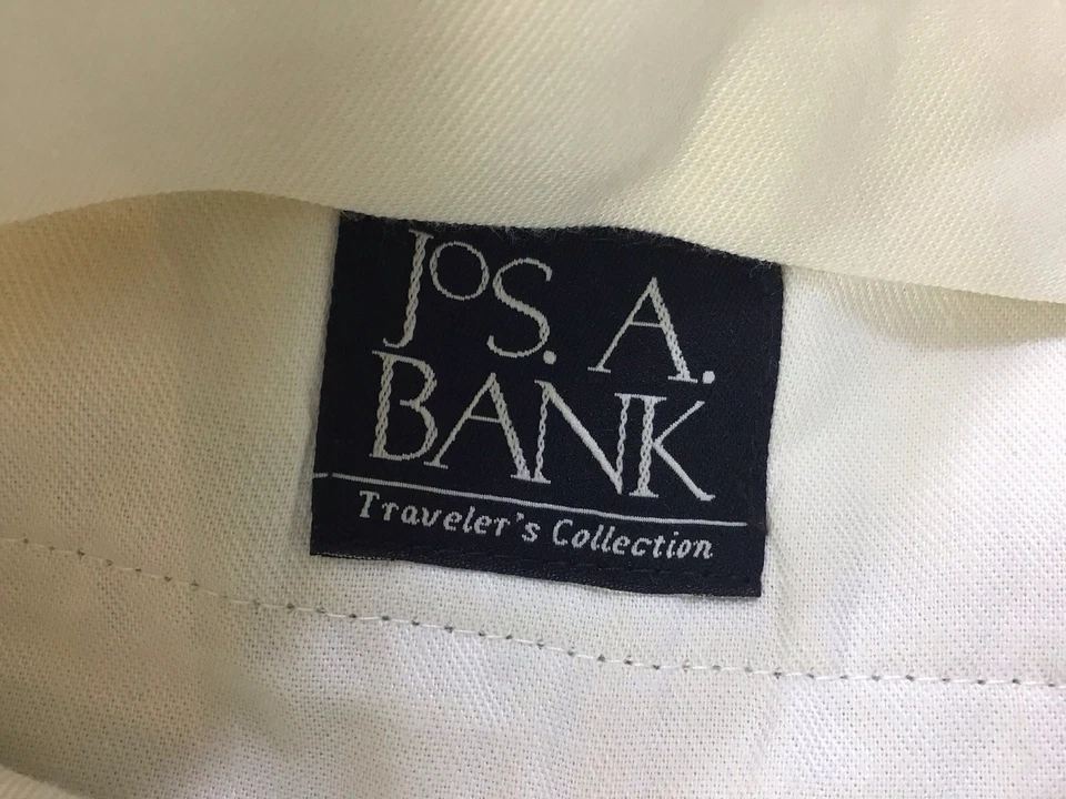 Jos. A. Pantalones de vestir Bank para hombre talla 40x29 (40"Wx30"L) beige 100% lino  Foto 4 de 4