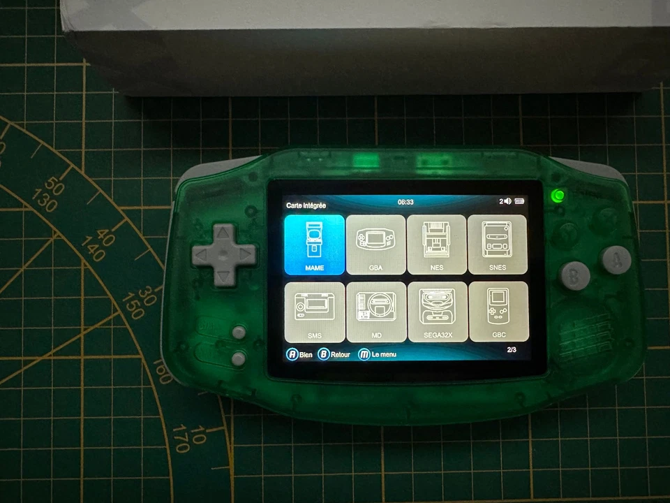Console Anbernic RG34XX Verte Transparente 64Go (5000 Jeux) - Style GBA - Photo 3/4