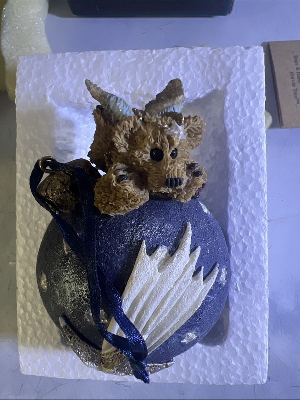 Vintage Boyds Bears Christmas Tree Ornament 1996 Wilson Shooting Star #25702