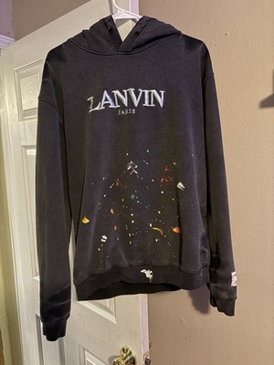 Lanvin Gallery Dept. Black Paint Splatter Hoodie