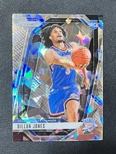 2024-25 Panini Prizm Dillon Jones Ice Prizm Rookie #240 Oklahoma City Thunder RC