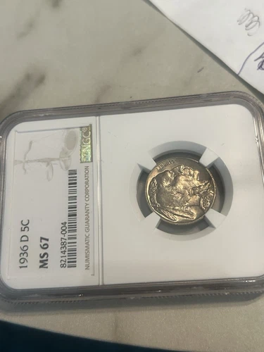 1936 d NGC Ms 67 Buffalo Nickel Spectacular! Please Check My Listings👀