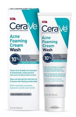 CVS Brand Acne Foaming Cream Wash, 5 floz & Acne Spot Treatment .75 oz