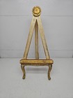 Large Vintage FLORENTIA GOLD GILT Made in ITALY DISPLAY EASEL~10.75"  X 5.5"