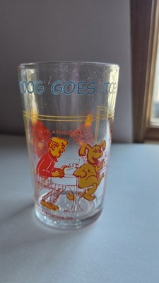 Archie Comics Hot Dog Goes To School Collectable Vintage Glass Veronica