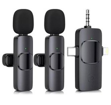 Wireless Lavalier 3 in 1 mini Microphone for iPhone/Android/Camera