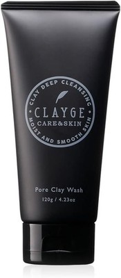 CLAYGE Pore Clay Wash 120g (Facial cleanser) Pore care with mud, charcoal and en