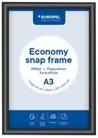 Europel Plakatrahmen Economy, Din A4, 25 Mm, Schwarz