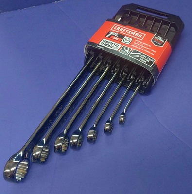 #ad Craftsman 7 Piece Gun Metal Standard Combination Wrench Set CMMT87012 $29.95