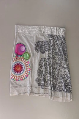 ⭐ Desigual Stretchrock Rock für Damen Gr. 44, XL grau aus Baumwolle ⭐ - Bild 1 von 4