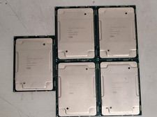 Lot of 5- Intel xeon Gold 6248 SRF90 2.50ghz server cpu