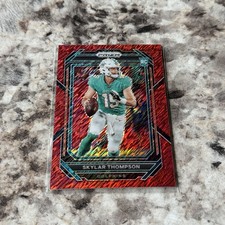 2022 Panini Prizm Rookies Red Shimmer Prizm /35 Skylar Thompson #354