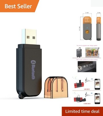 USB Bluetooth Receiver - Wireless Audio Adapter for Home & Car Stereo H209