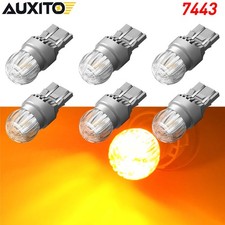6pcs 7443 Amber Yellow LED Turn Signal Light Bulbs Error Free Super Bright HUS