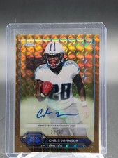 CHRIS JOHNSON 2024 TOPPS CHROME GOLD GEOMETRIC REFRACTOR AUTO /50 #TCA-CJ Q4444