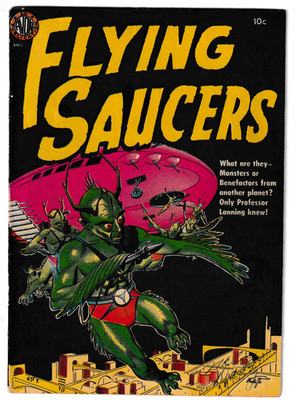AVON FLYING SAUCERS 1952 - Fawcett cover, Wally Wood art - illustrated covers