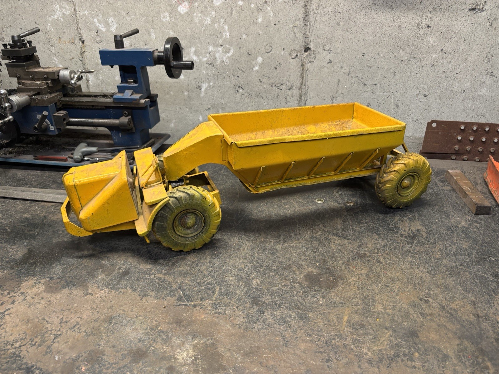 Charles WM Doepke Model Toys Vintage Wooldridge Bottom Dump Earth Hauler Truck